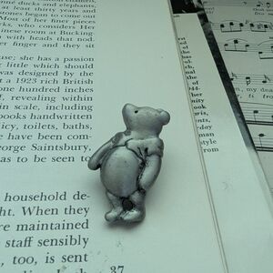 winnie The Pooh Disney Silver Bear Pin